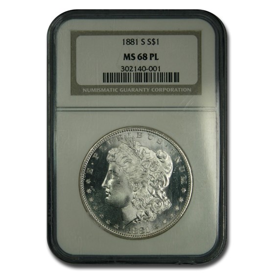 1881-S Morgan Dollar PL MS-68 NGC 1881-S Morgan Dollar PL MS-68 NGC